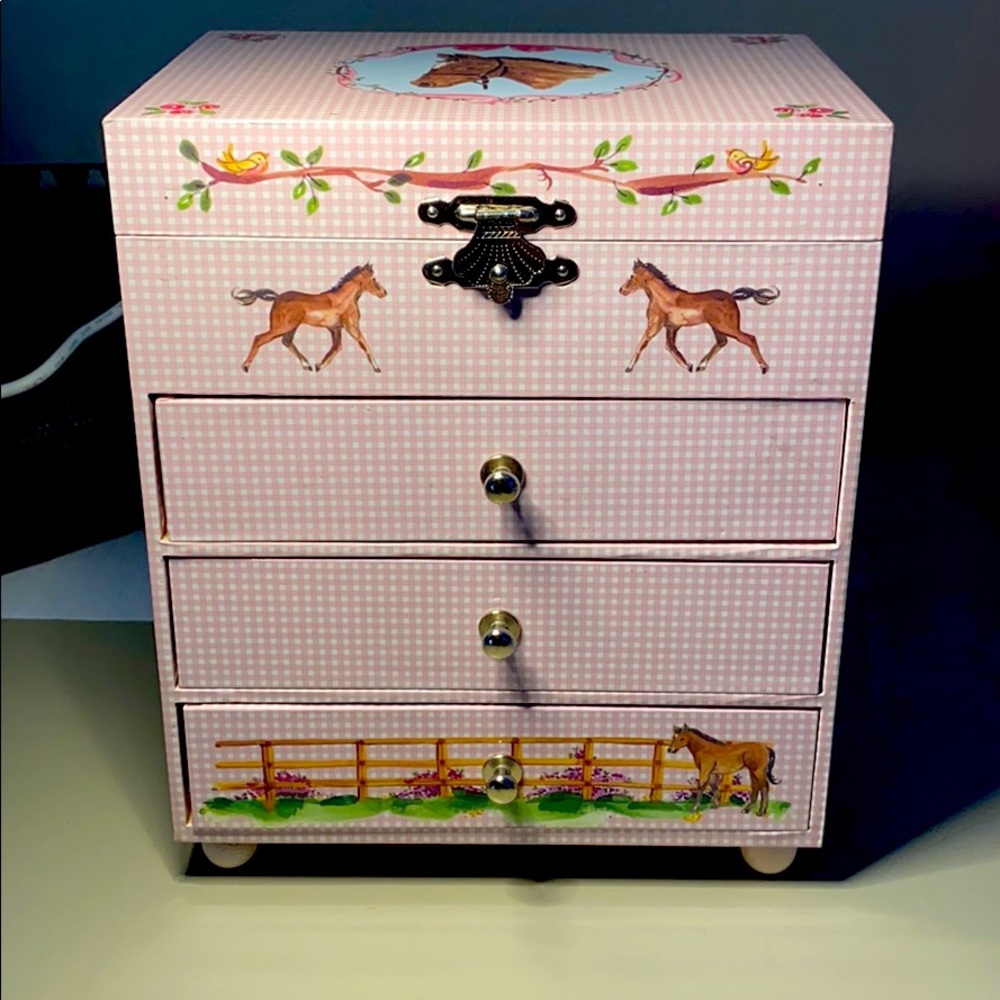 Vintage Horse Jewelry Box